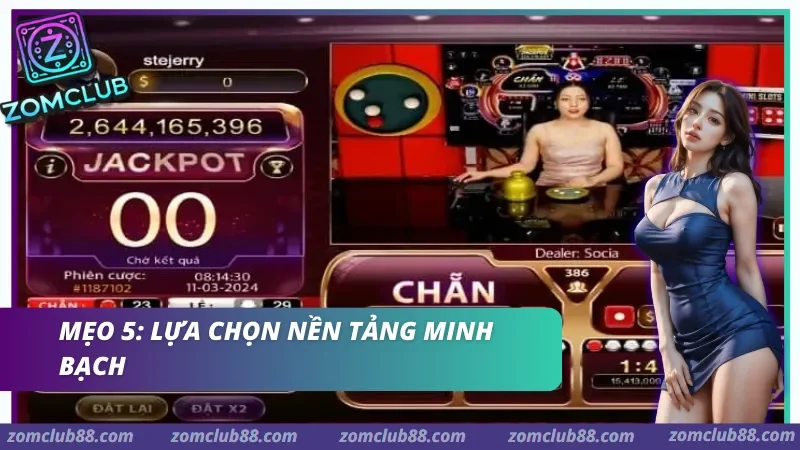 5-meo-choi-xoc-dia-3.webp Bàn Xóc Đĩa trực tiếp với người chia bài, bát đĩa và các cửa Chẵn/Lẻ