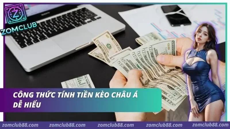 Đếm tiền bên máy tính trong mục tính tiền kèo châu Á