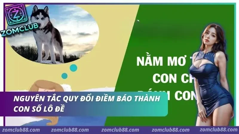 Chú chó Husky trong bong bóng suy nghĩ ở mục ghi lại giấc mơ ZomClub